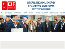 Tablet Screenshot of energy-congress.com